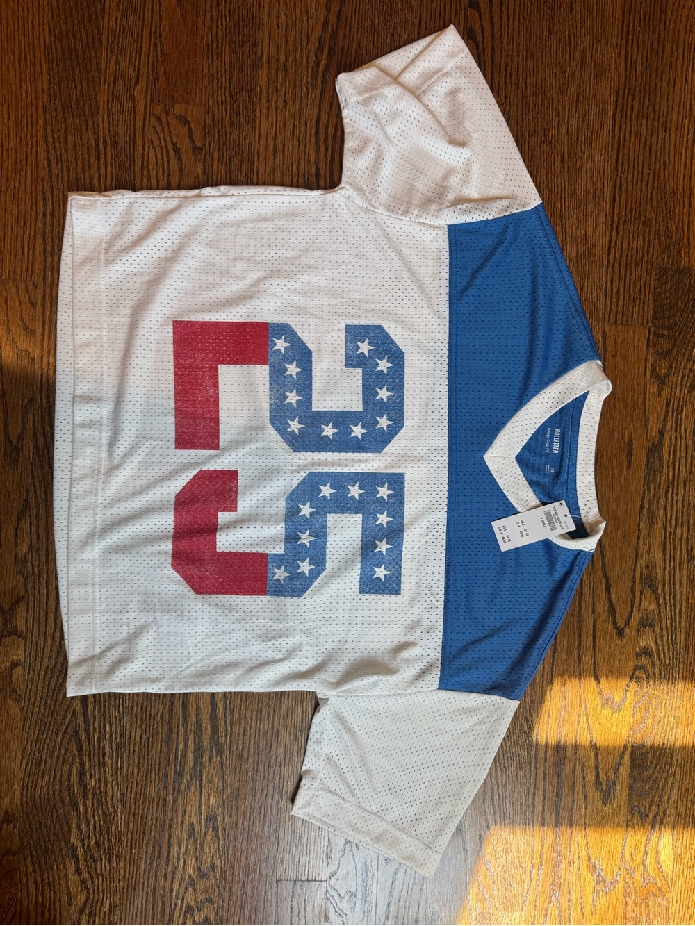 Hollister Blue and White Mesh Jersey with Red Number 25 - Picture 3 of 3